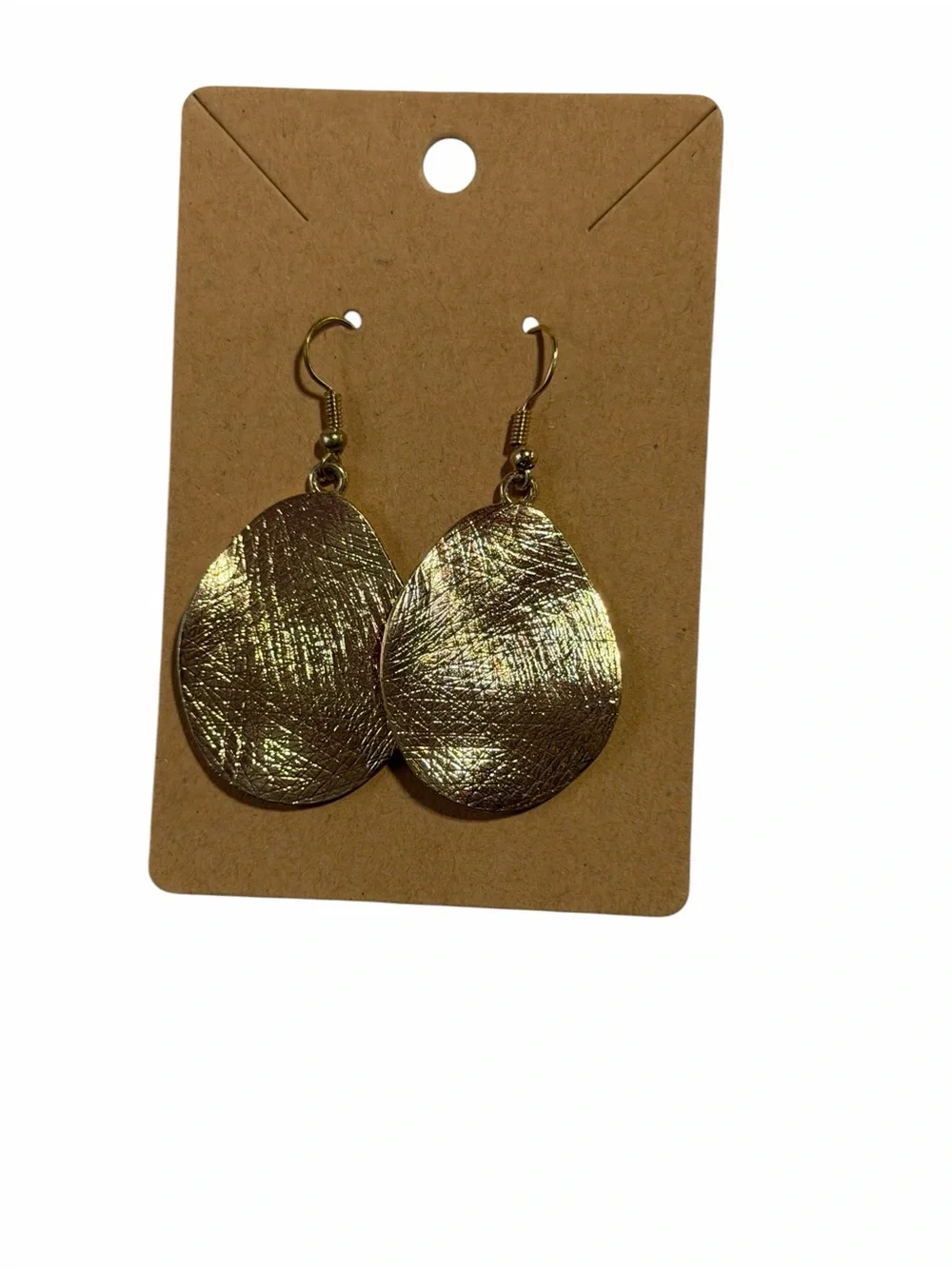Gold Teardrop Dangle Earrings - Women Jewelry